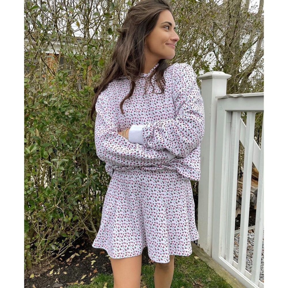 Something Navy Rachel Hoodie & Mya Skort Set Women's XS NWT